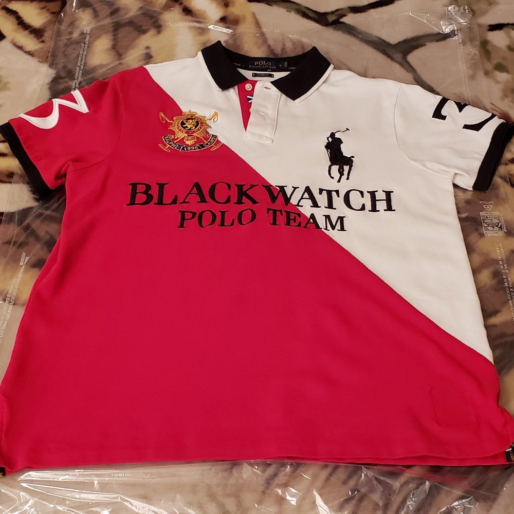 Polo Ralph Lauren Blackwatch Big Pony Crest #3 Custom Fit Men's Size Large